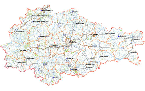 Карта курской области